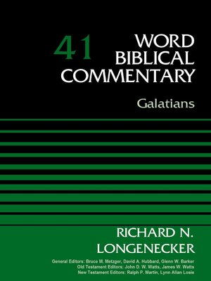 cover image of Galatians, Volume 41
